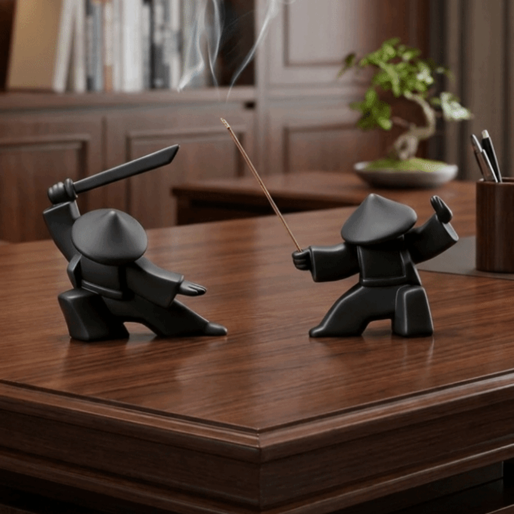 Incense Stick Holder - 2PCS 3D 인쇄된 사무라이 향꽂이, 사무라이