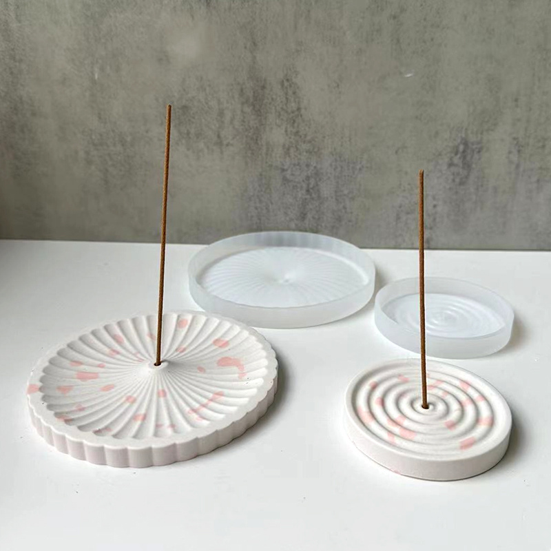 Incense Stick Holder - 1개의 실리콘 향꽂이 몰드, DIY 원형