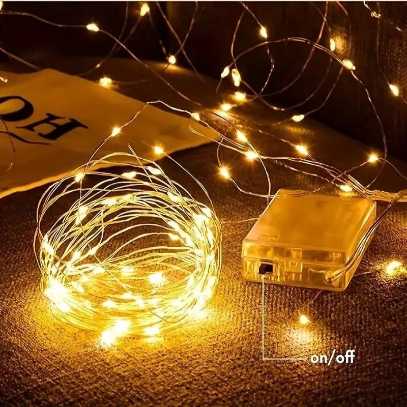 Fairy Lights Bedroom - 배터리로 작동되는 요정 조명줄 LED 조명줄은