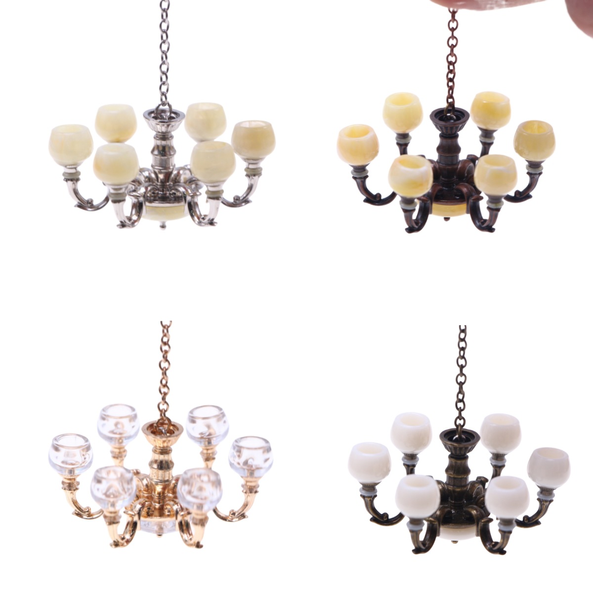 Fairy Lights Bedroom - 1Pcs 인형 집 미니어처 레트로 천장