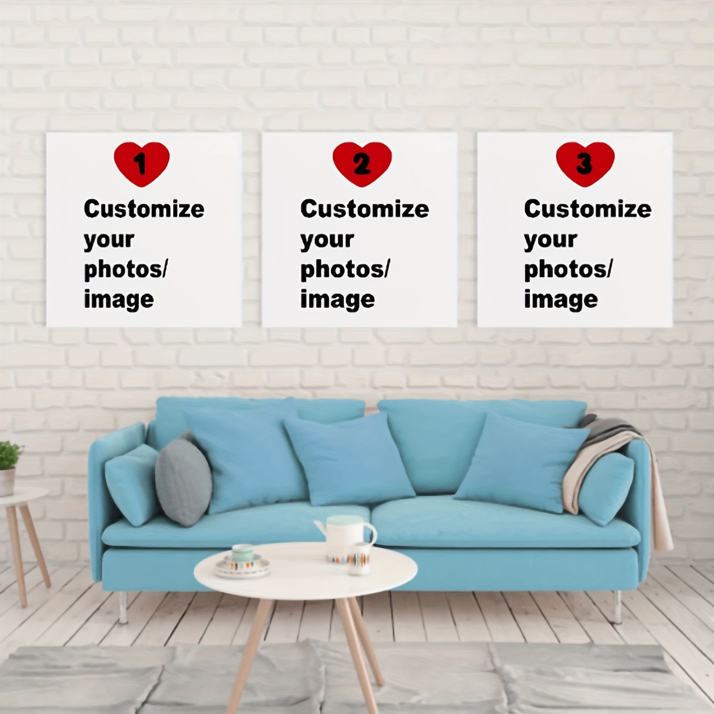 Home Decor Furniture - 3개 세트 맞춤형 사각 캔버스 포스터