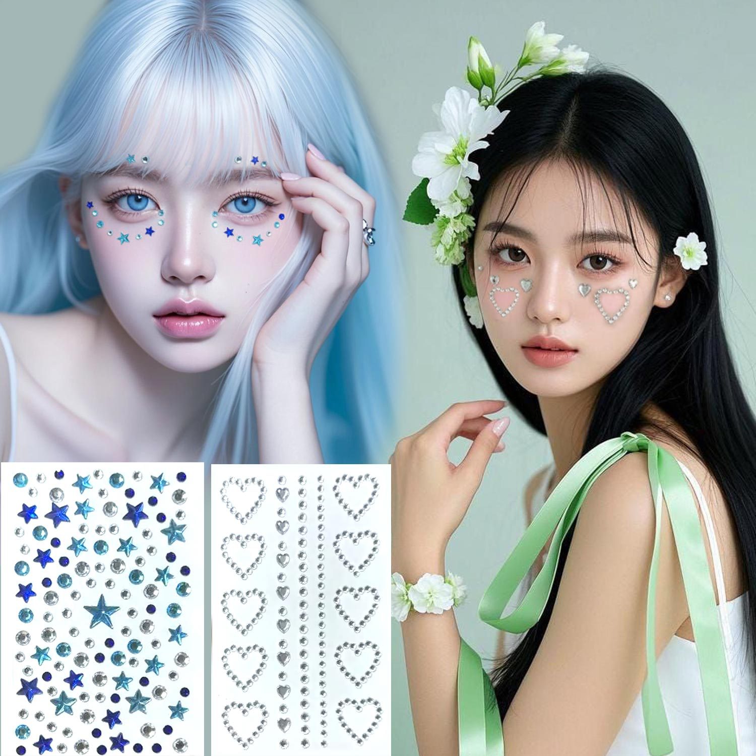Home Decor Diy - 스타 다이아몬드 스티커 아크릴 젬 라인스톤