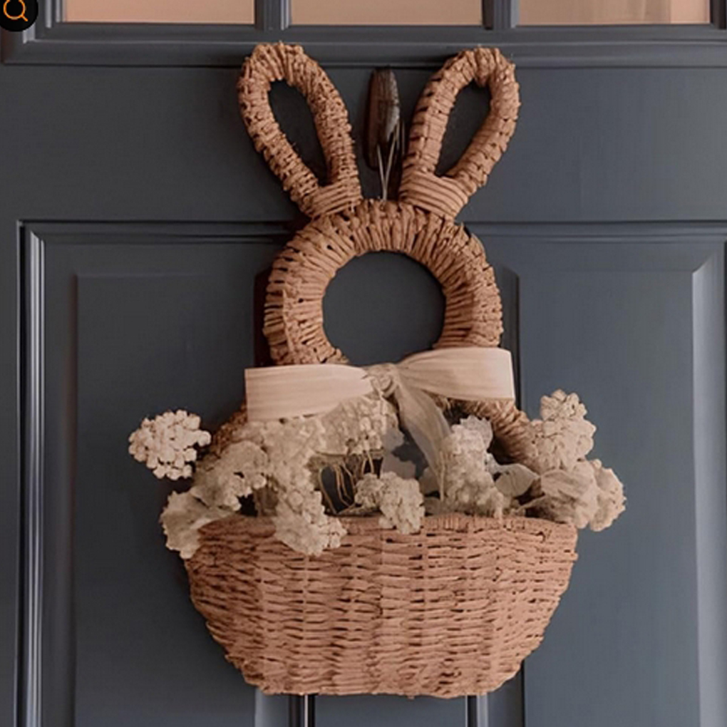 손으로 짠 버드나무 부활절 토끼 바구니 벽걸이 포켓 부 - Woven Wall Basket 리뷰 및 가격