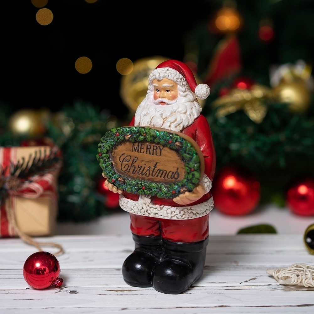 재미있는 크리스마스 장식품 레진 산타클로스 조각상 크리 - Home Xmas Decor Ideas 리뷰 및 가격