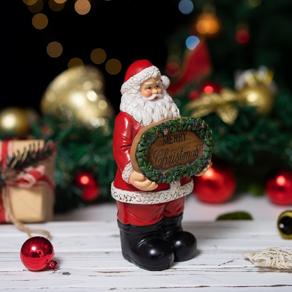 재미있는 크리스마스 장식품 레진 산타클로스 조각상 크리 - Home Xmas Decor Ideas 리뷰 및 가격
