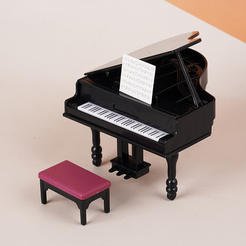 1:12 인형 집 미니어처 피아노 의자 포함 악기 의자 - Home Decor Furniture 리뷰 및 가격