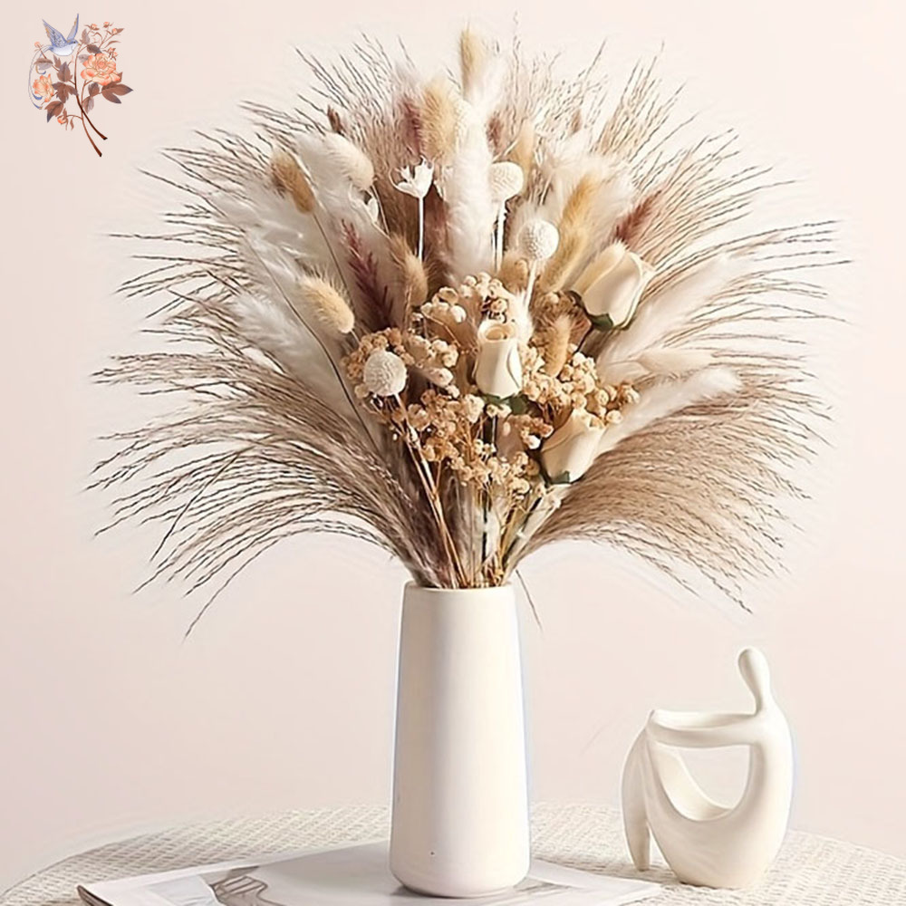 80개 인조 드라이플라워 부케, 인테리어 홈 테이블 장 - Dried Flower Bouquet 리뷰 및 가격