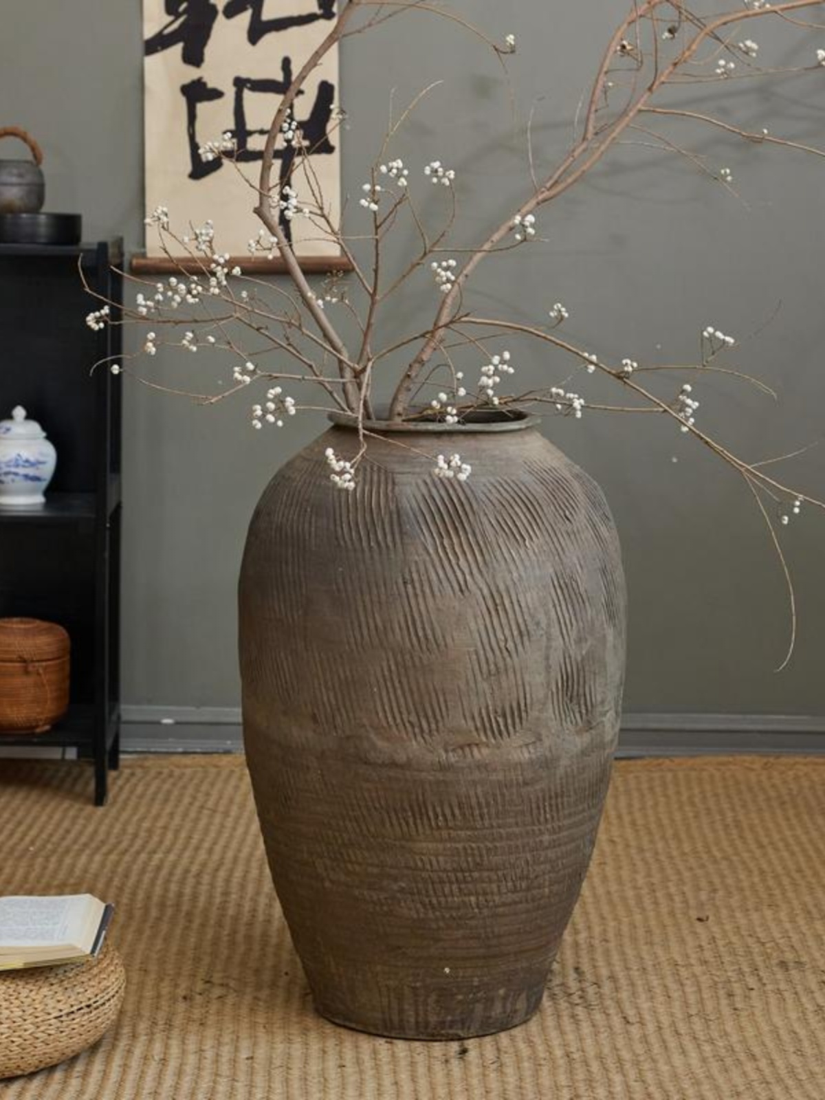 레트로 빈티지 대형 테라코타 꽃병, 젠 스타일 장식 소 - Home Decor Zen Style 리뷰 및 가격