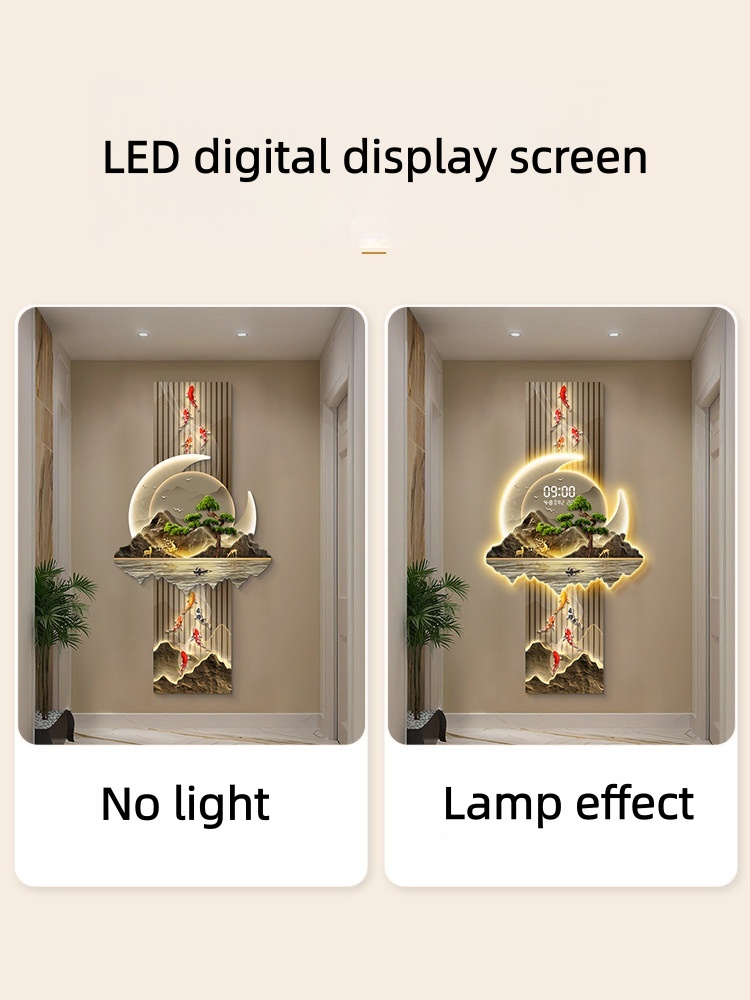디자인 고급 벽시계 거실 LED 벽시계 무소음 벽시계  - Wall Clock Silent 리뷰 및 가격