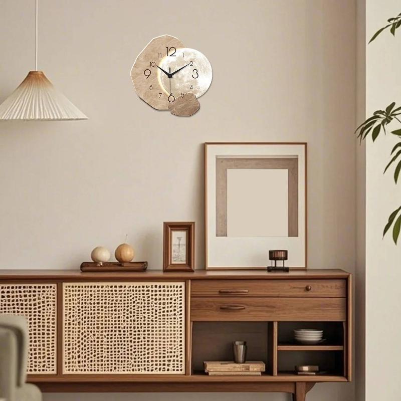 미니멀리스트 달 디자인 무소음 벽시계 침실 거실 가정용 - Wall Clock Silent 리뷰 및 가격