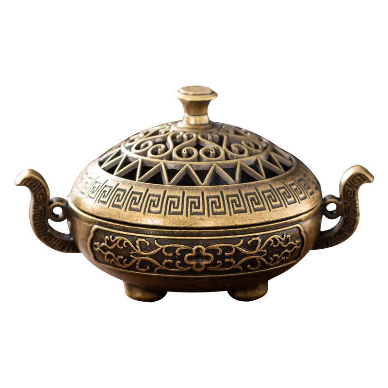 레트로 구리 향로 향꽂이 홀더 청동 빈티지 향로 숯불로 - Incense Stick Holder 리뷰 및 가격