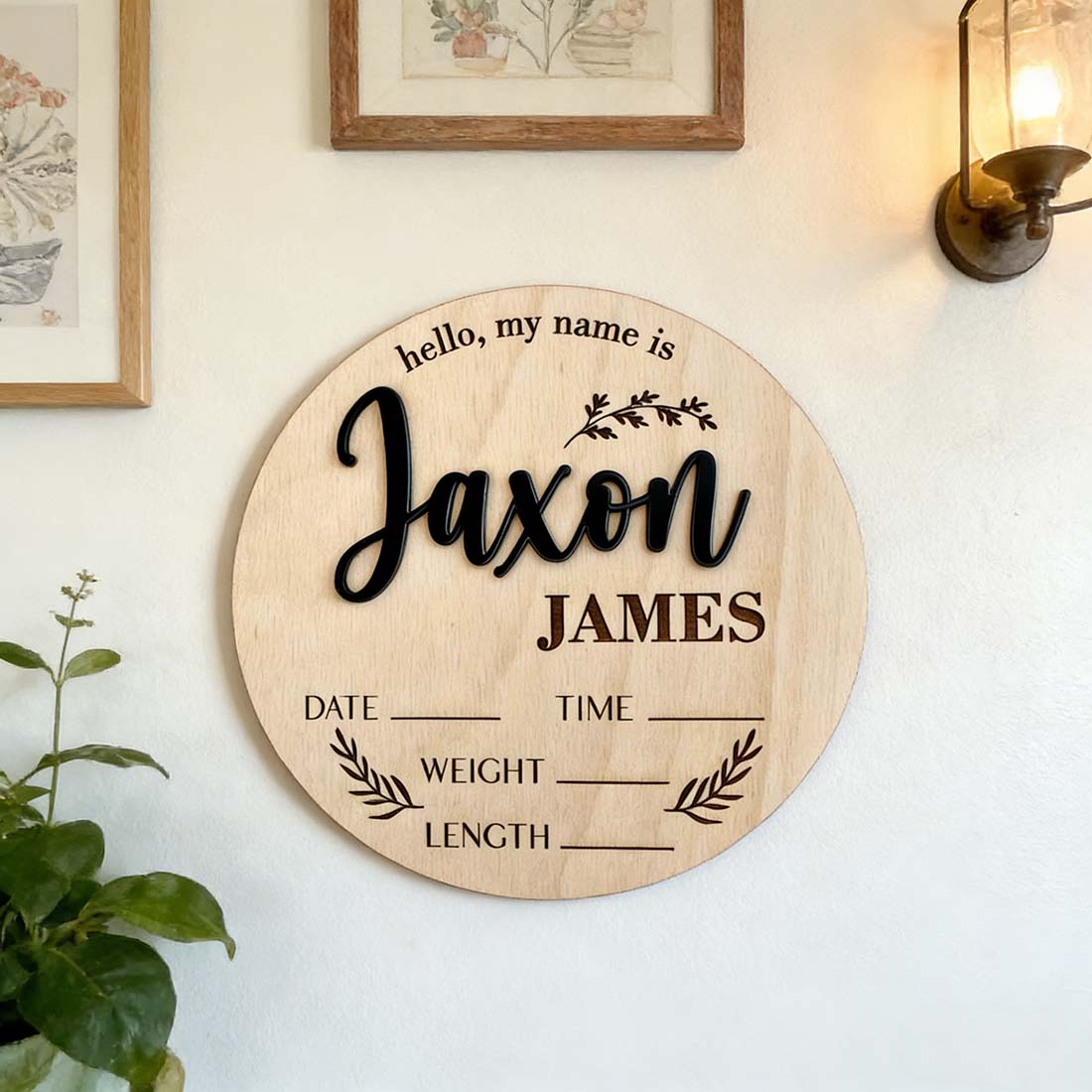 1Pc 맞춤형 아기 발표판 나무 이름표, 가정실 사무실 - Home Decor Diy 리뷰 및 가격