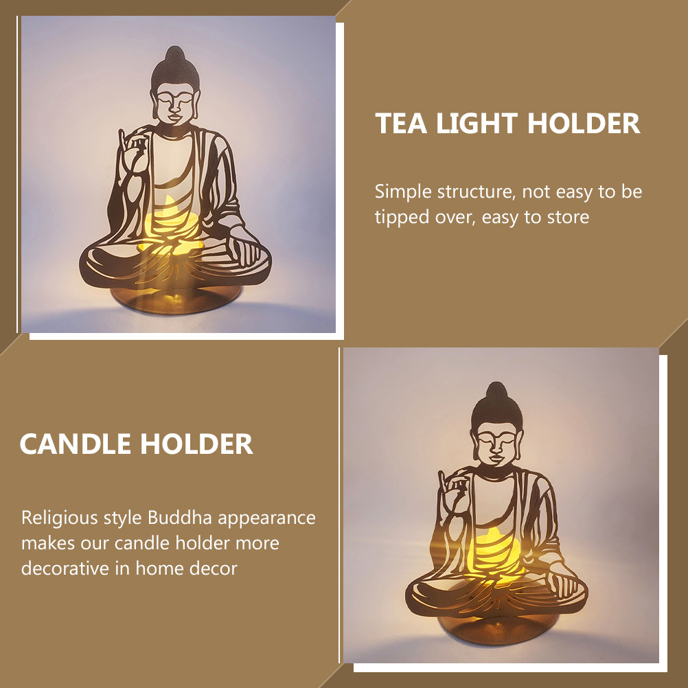 선 스타일 홀더 철제 속이 빈 불상 장식품 티라이트용  - Home Decor Zen Style 리뷰 및 가격