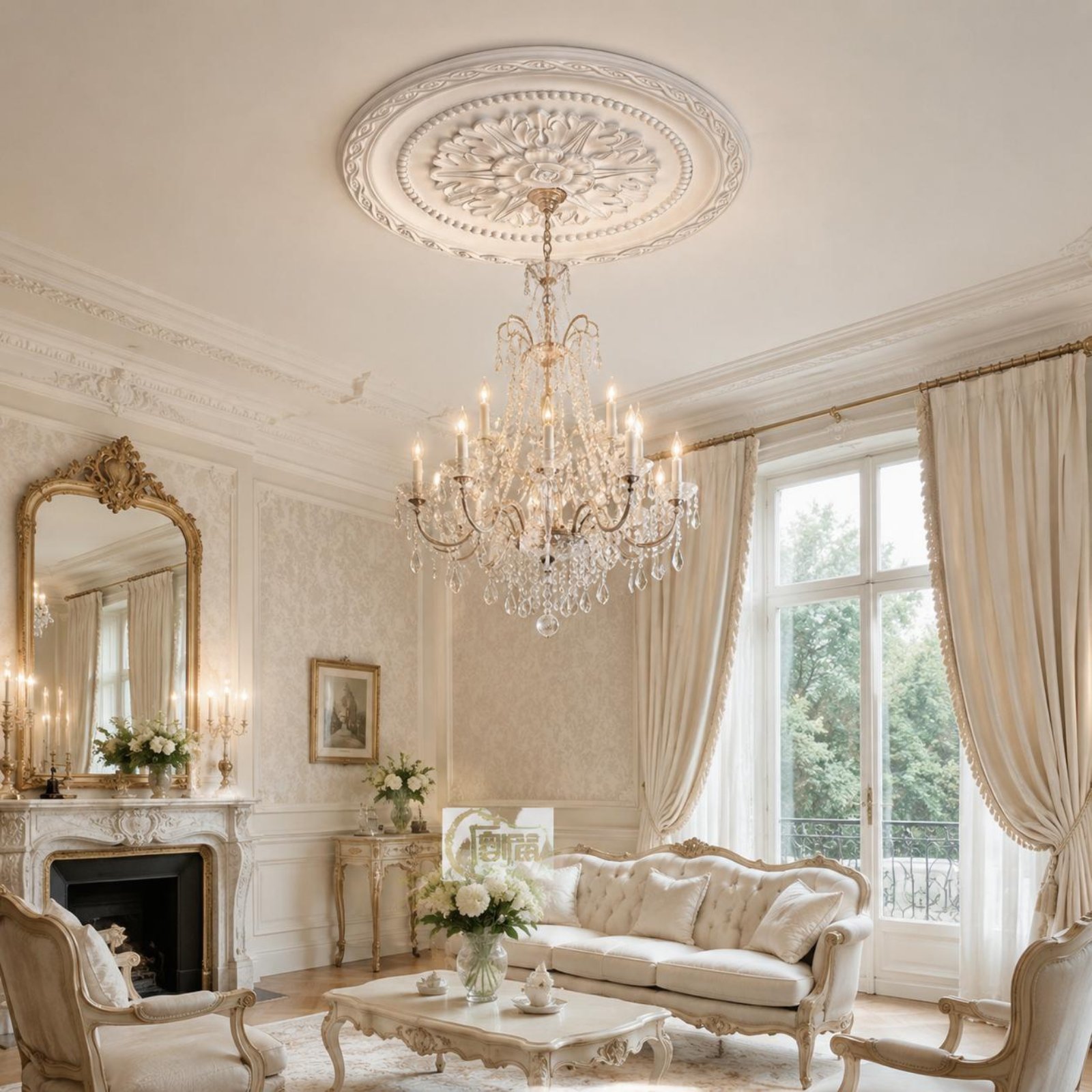 천장 메달리온 유럽 디자인 원형 천장 메달리온 홈 데코 - Home Decor Living Room 리뷰 및 가격
