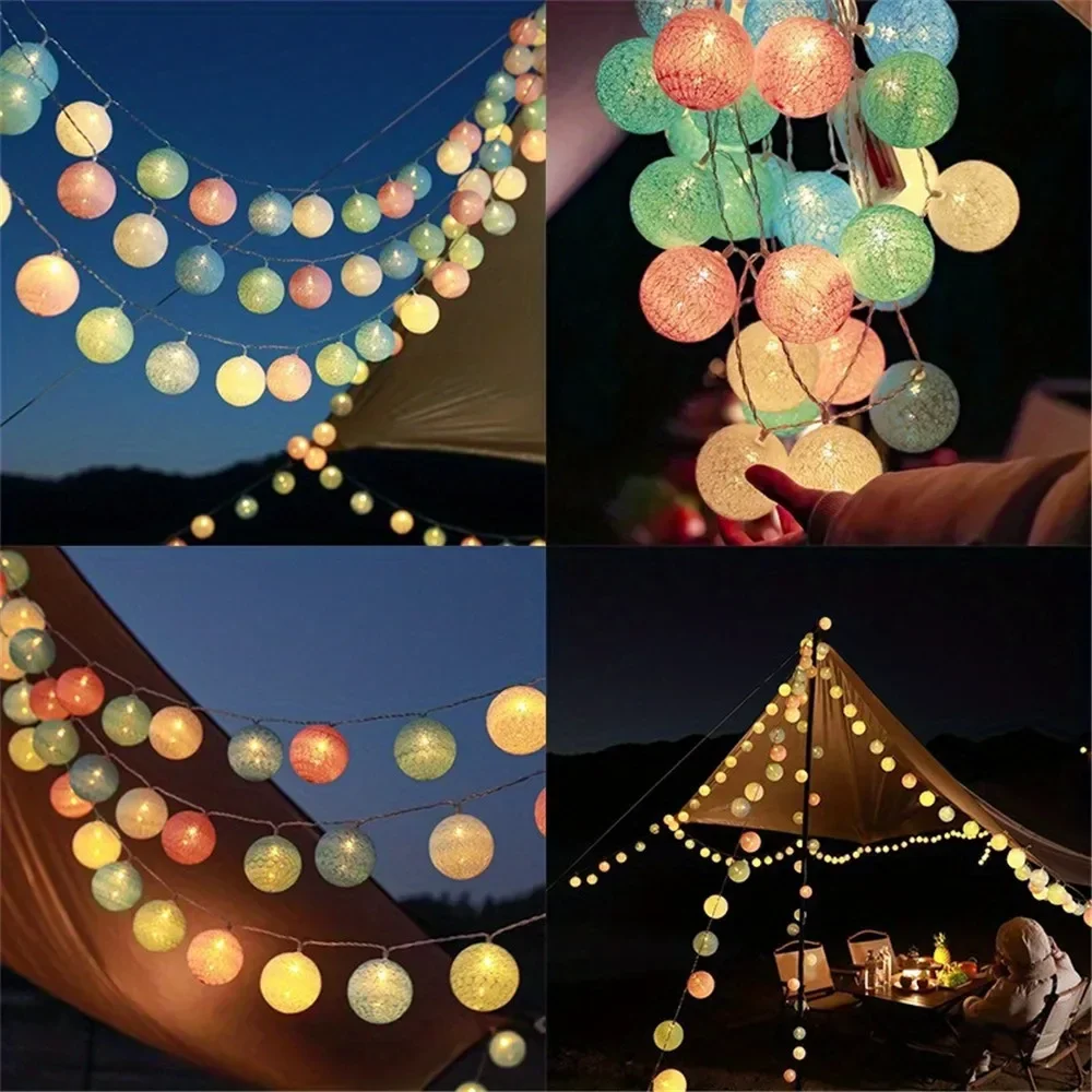할로윈 코튼 화환 공 조명 문자열 크리스마스 야외 교수 - Fairy Lights Bedroom 리뷰 및 가격