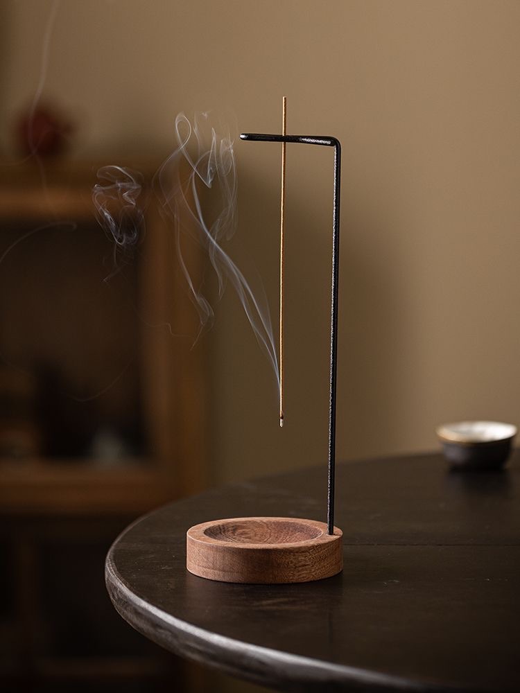 창의적인 거꾸로 된 향로 향꽂이 나무 원형 향 트레이  - Incense Stick Holder 리뷰 및 가격