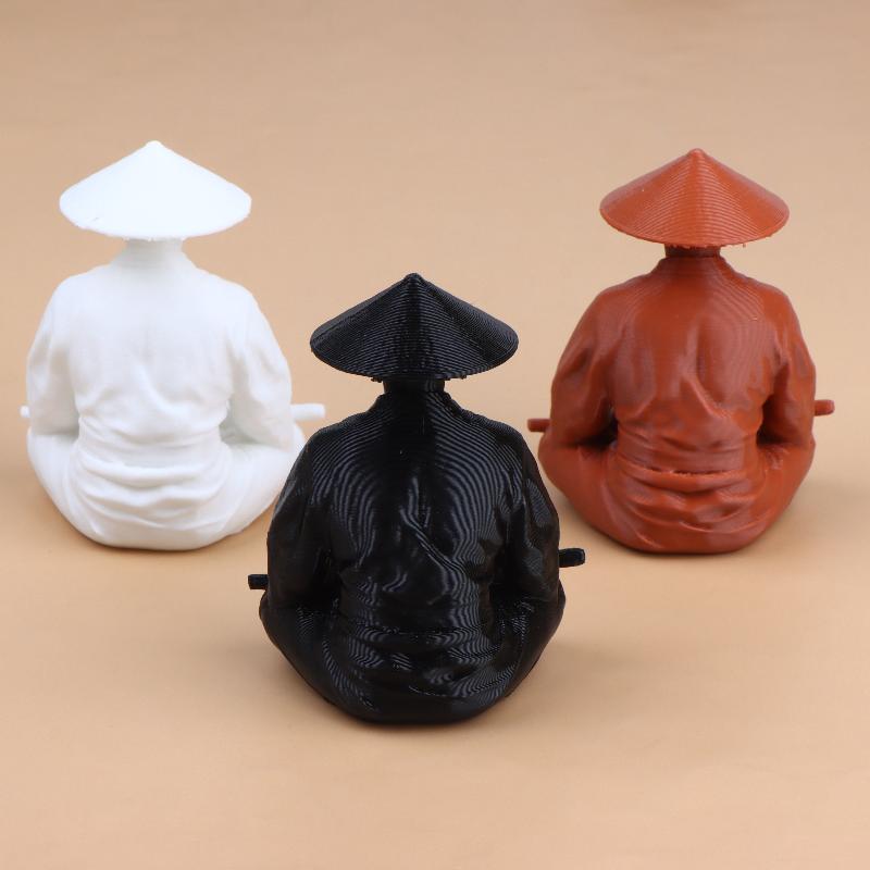 명상하는 사무라이 피규어, 동양 선 스타일 플라스틱 장 - Home Decor Zen Style 리뷰 및 가격