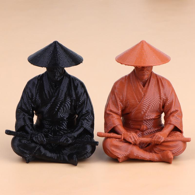 명상하는 사무라이 피규어, 동양 선 스타일 플라스틱 장 - Home Decor Zen Style 리뷰 및 가격
