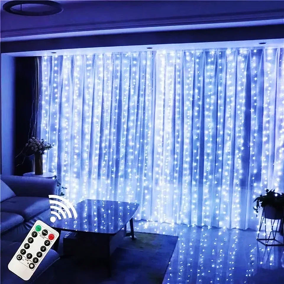 3m LED 커튼 스트링 조명 USB 페스툰 리모컨 방 - Fairy Lights Bedroom 리뷰 및 가격