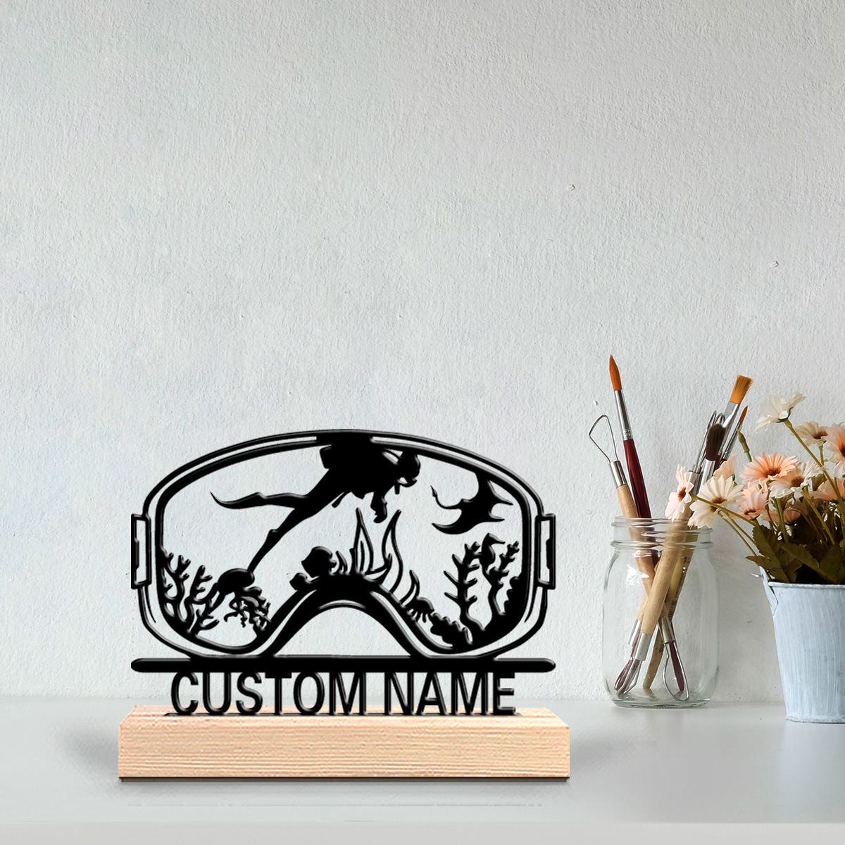 1개 귀여운 맞춤형 다이빙 나무 벽 장식, 주방, 식당 - Home Decor For Birthday 리뷰 및 가격