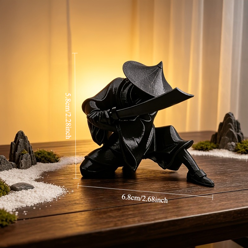 일본 전통 사무라이 미니 조각상 3D 프린팅 고대 전사 - Home Decor Zen Style 리뷰 및 가격
