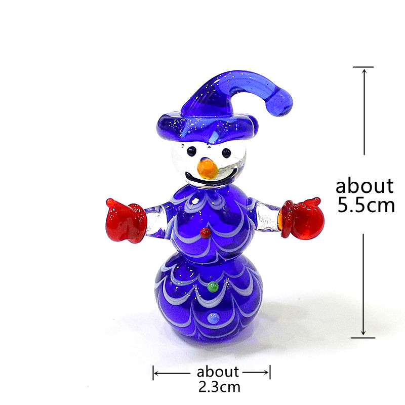 미니 유리 눈사람 피규어 귀여운 크리스마스 장식품, 가 - Home Xmas Decor Ideas 리뷰 및 가격