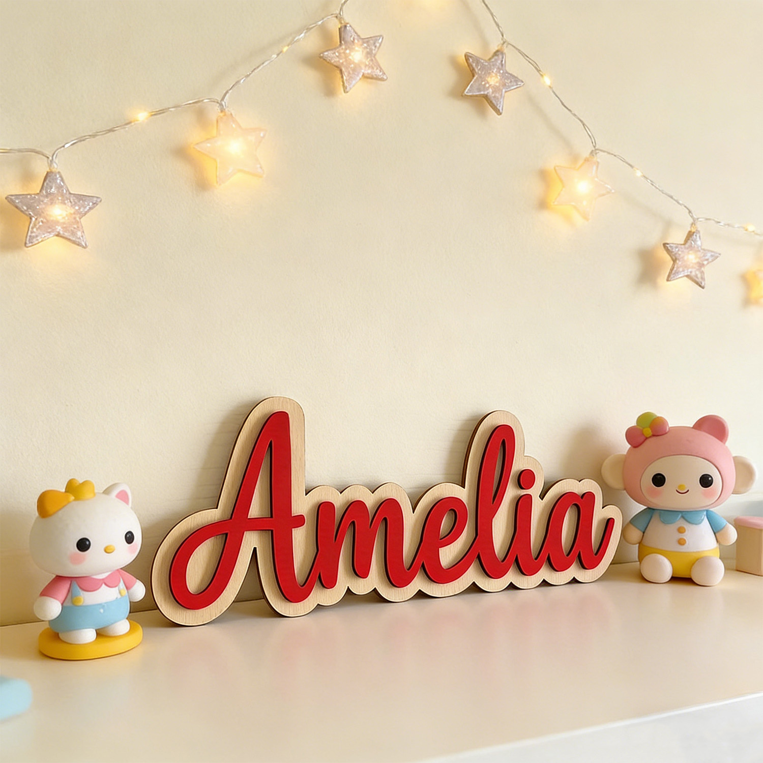 1개 맞춤형 이중층 목재 성 이름표, 맞춤형 선물, 어 - Home Decor For Birthday 리뷰 및 가격