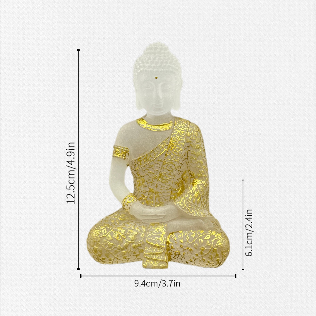 새로운 중국 선 스타일 금장식 백유리 불상 가정 장식품 - Home Decor Zen Style 리뷰 및 가격