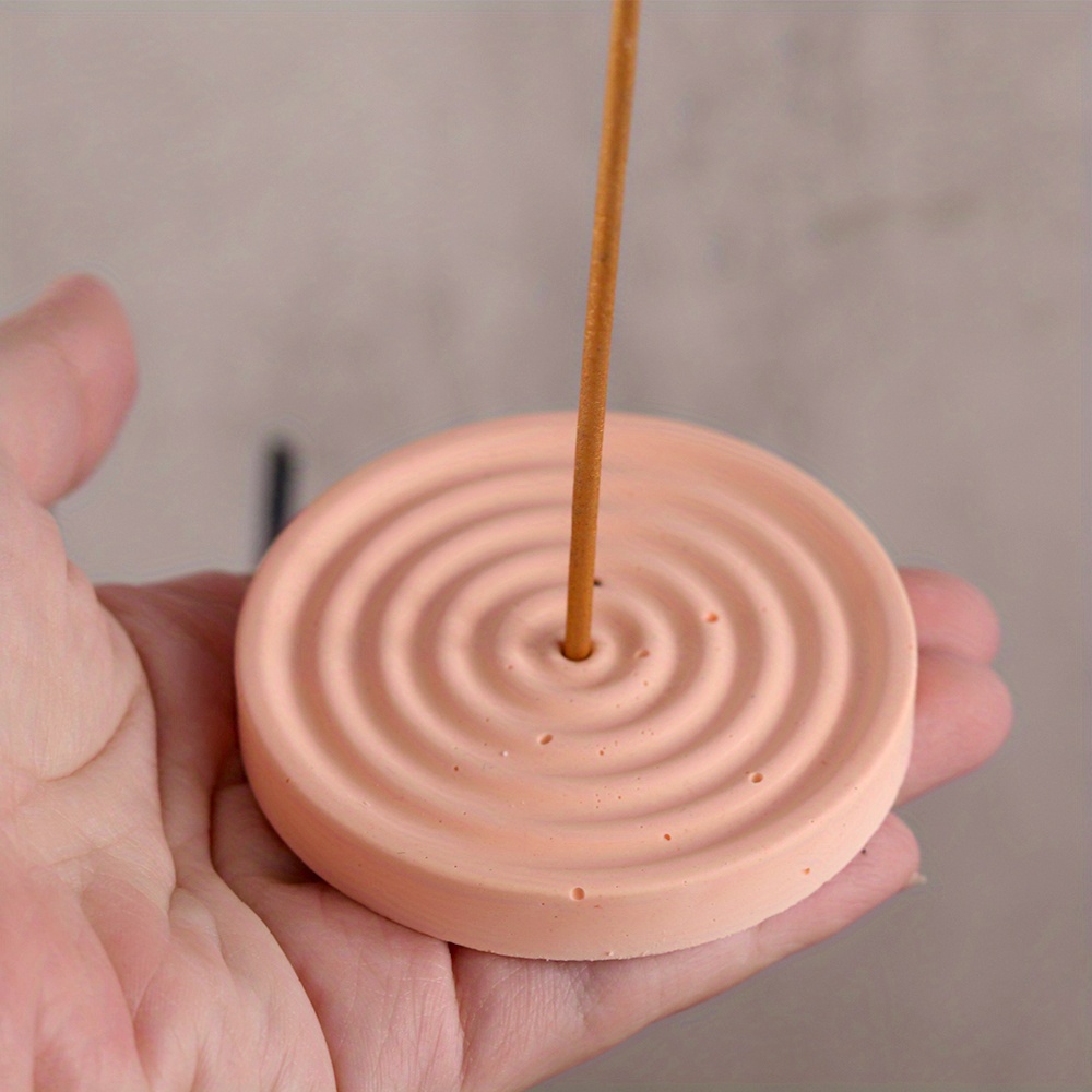1개의 실리콘 향꽂이 몰드, DIY 원형 패턴 향꽂이  - Incense Stick Holder 리뷰 및 가격