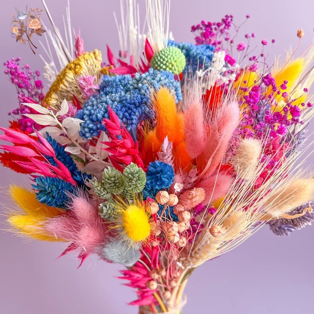 다채로운 건조 꽃 웨딩 부케 신부용 보존된 팜파스 베이 - Dried Flower Bouquet 리뷰 및 가격