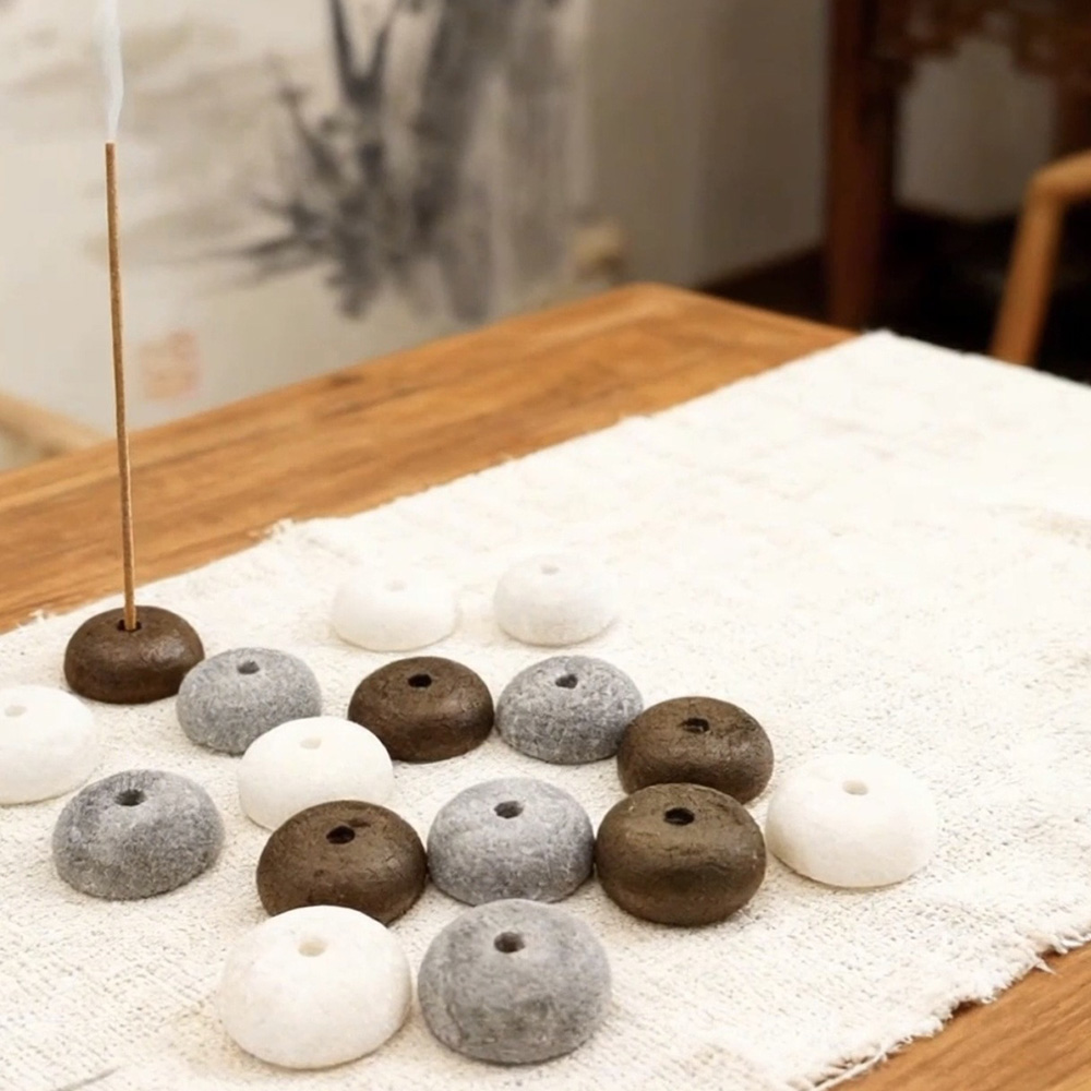 2개 천연석 향꽂이 코일 향로 석영석 받침대 불교 실내 - Incense Stick Holder 리뷰 및 가격