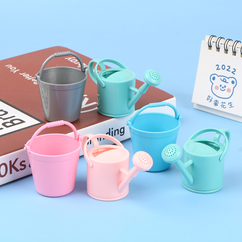 2개 세트 플라스틱 인형집 미니어처 양동이 물뿌리개 모 - Home Decor Furniture 리뷰 및 가격