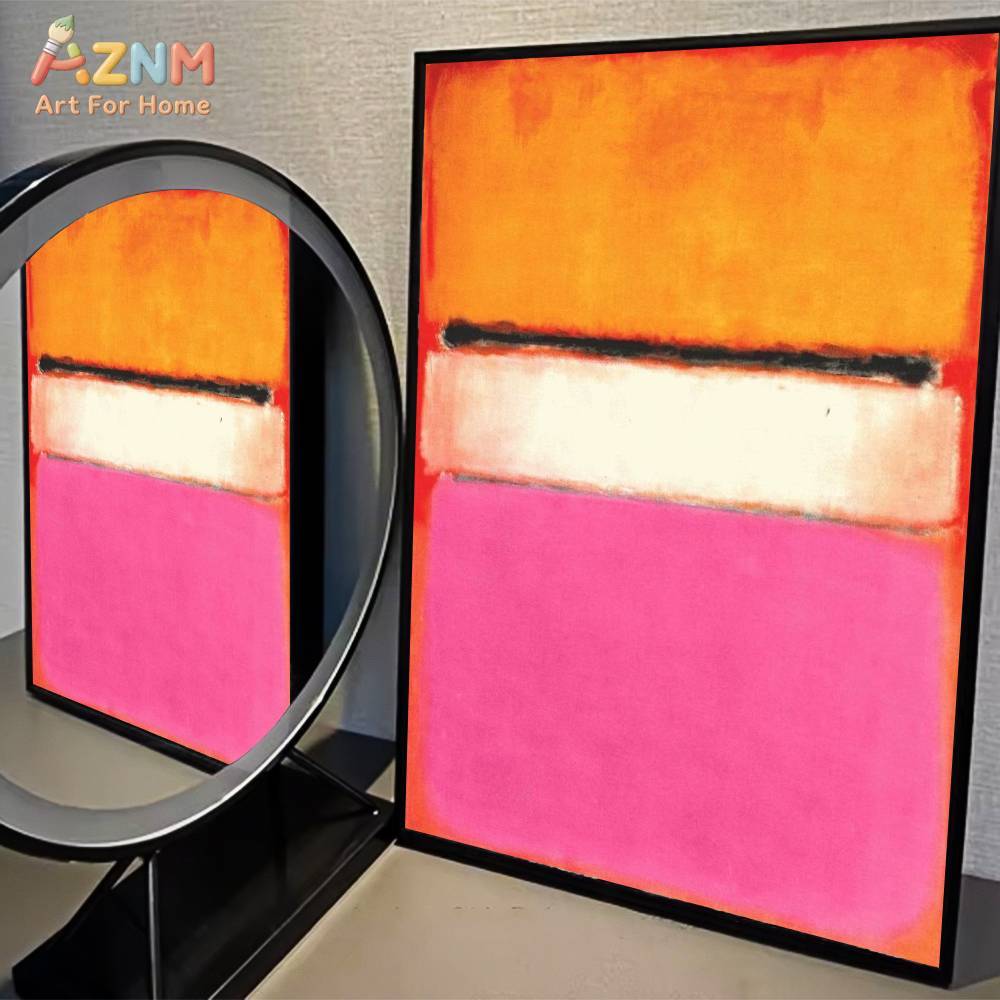 AZNM 마크 로스코 스타일 컬러 블록 추상 캔버스 벽 - Abstract Oil Painting 리뷰 및 가격