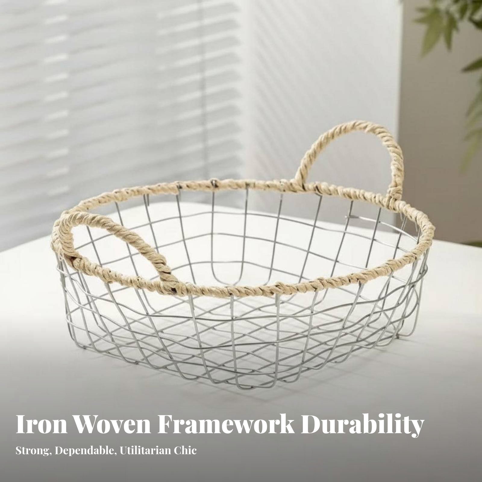 조리대 유틸리티 바구니 우븐 디자인 금속 메쉬 바구니  - Woven Wall Basket 리뷰 및 가격