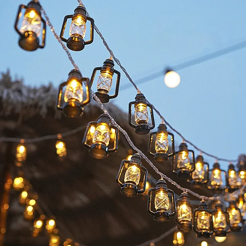 빈티지 등유 램프 LED 스트링 조명 배터리 구동 레트 - Fairy Lights Bedroom 리뷰 및 가격