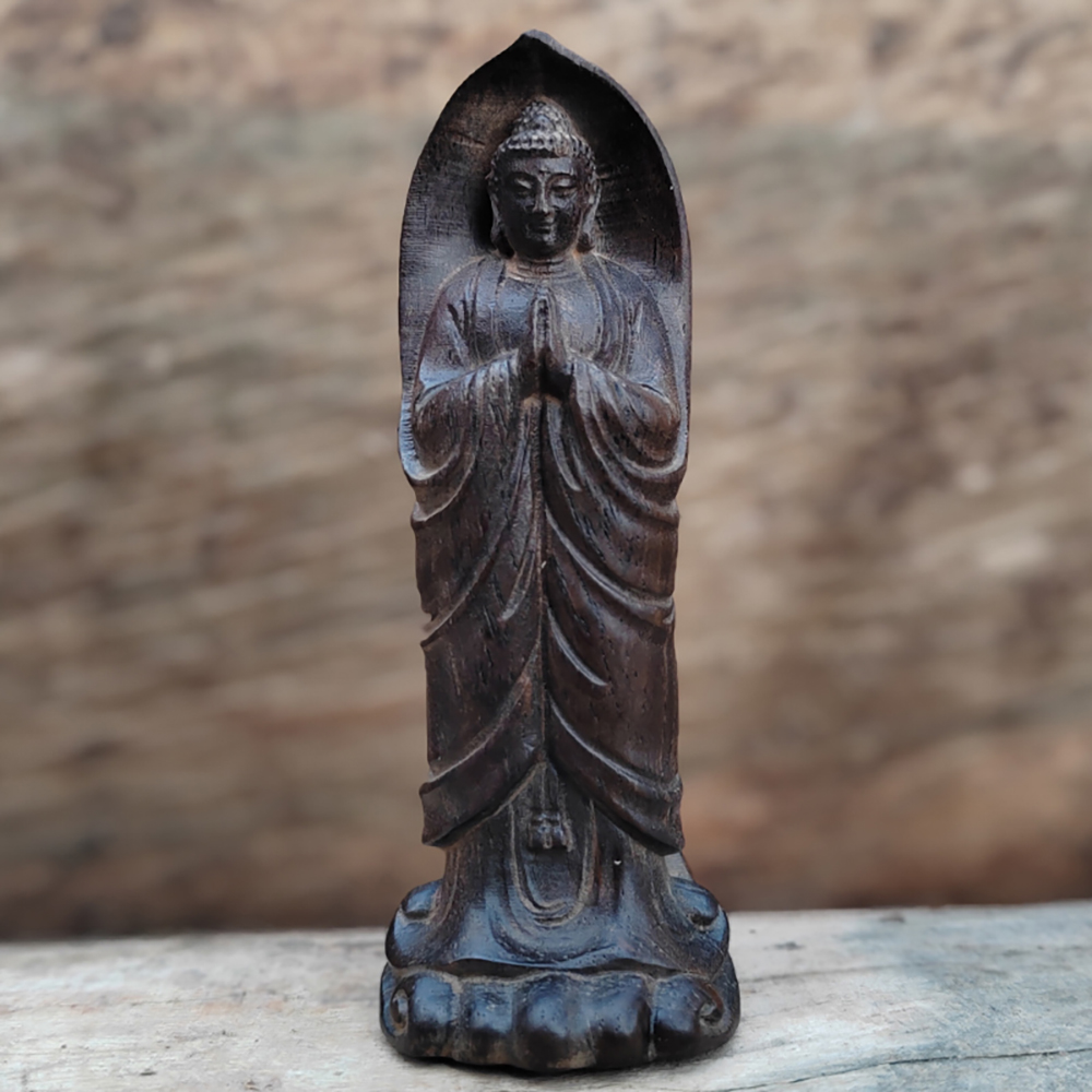 나무로 만든 선(禪) 불상 장식품, 손으로 조각한 나무 - Home Decor Zen Style 리뷰 및 가격