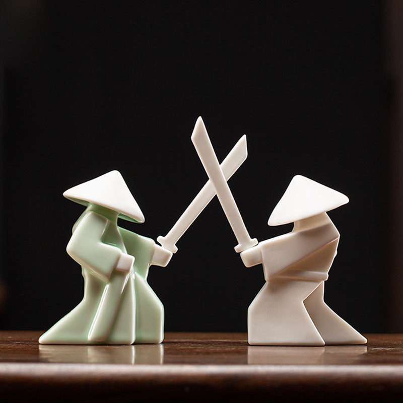 검객 Chivalrous 전문가 세라믹 사무라이 기사  - Incense Stick Holder 리뷰 및 가격
