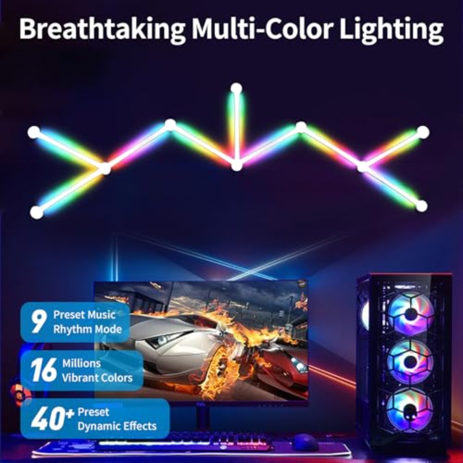 RGB 벽 조명, LED DIY 기하학적 조합 게임 조 - Home Decor Diy 리뷰 및 가격