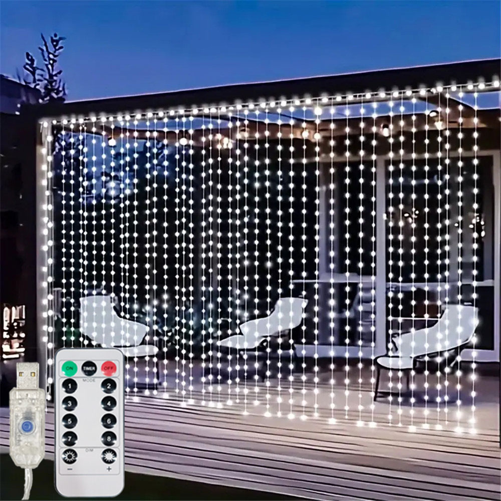 3/6M USB LED 커튼 8가지 모드 리모컨 조명  - Fairy Lights Bedroom 리뷰 및 가격