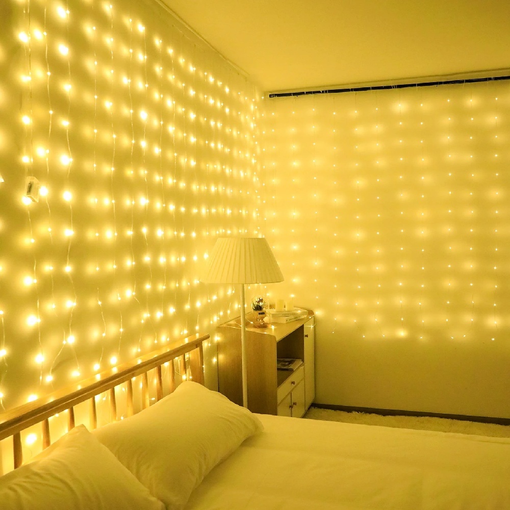 3/6m LED 커튼 스트링 조명 USB 페스툰 리모컨 - Fairy Lights Bedroom 리뷰 및 가격