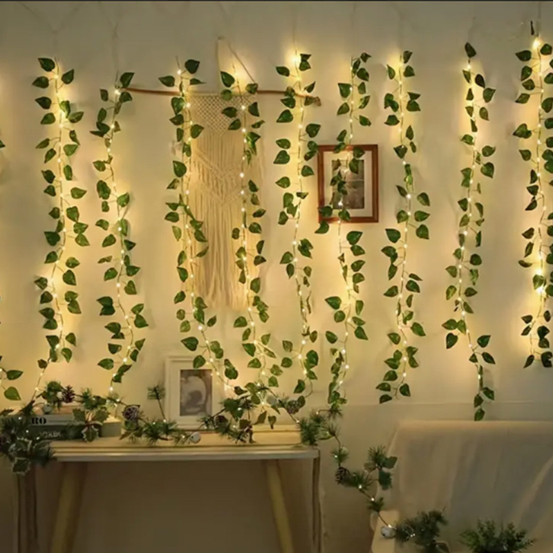 아이비 덩굴 LED 스트링 라이트, 녹색 잎사귀 가랜드 - Fairy Lights Bedroom 리뷰 및 가격