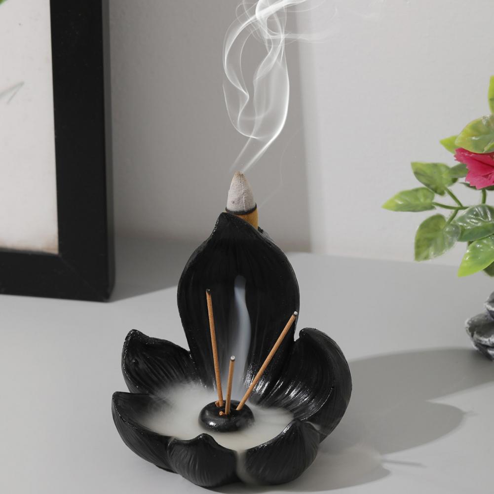 연꽃 향꽂이 레진 연꽃 향로 연꽃 향꽂이 백플로우 버너 - Incense Stick Holder 리뷰 및 가격
