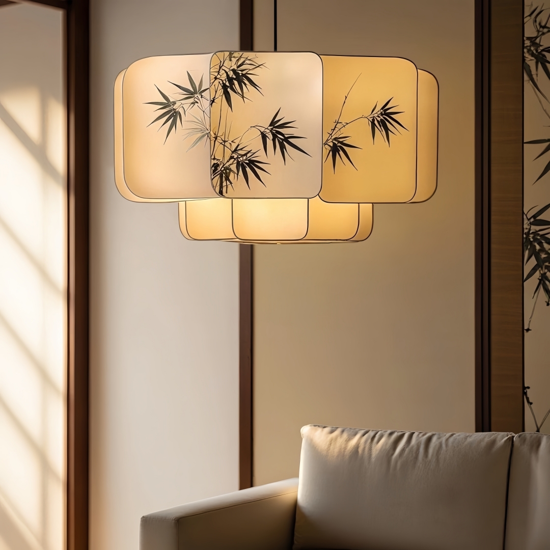 아시아 동양풍 잉크 대나무 레이어드 펜던트 조명 (거실 - Home Decor Zen Style 리뷰 및 가격
