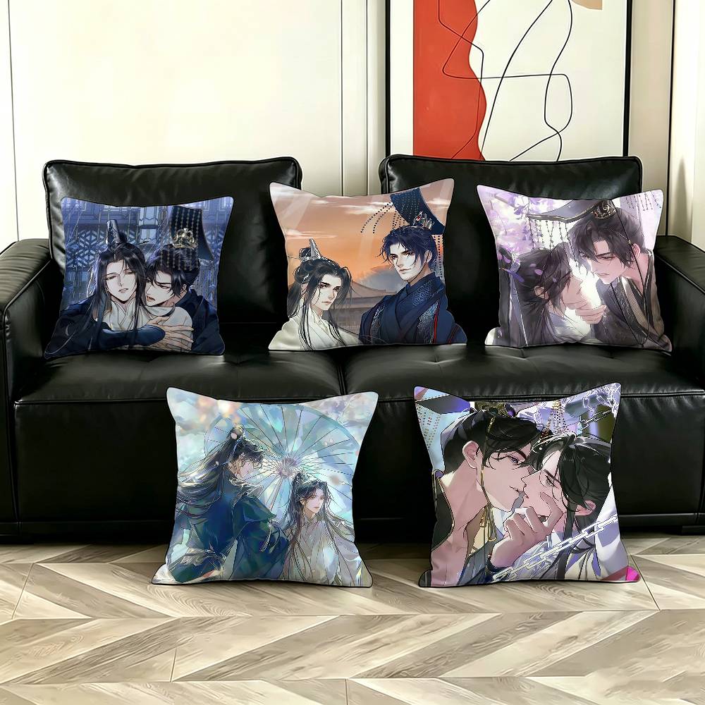 허스키와 그의 흰 고양이 시즈운 베개 커버 소파 거실  - Home Decor Living Room 리뷰 및 가격