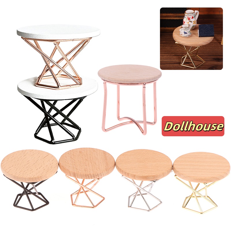 1/12 인형 집 시뮬레이션 커피 테이블 라운드 티 테 - Home Decor Furniture 리뷰 및 가격