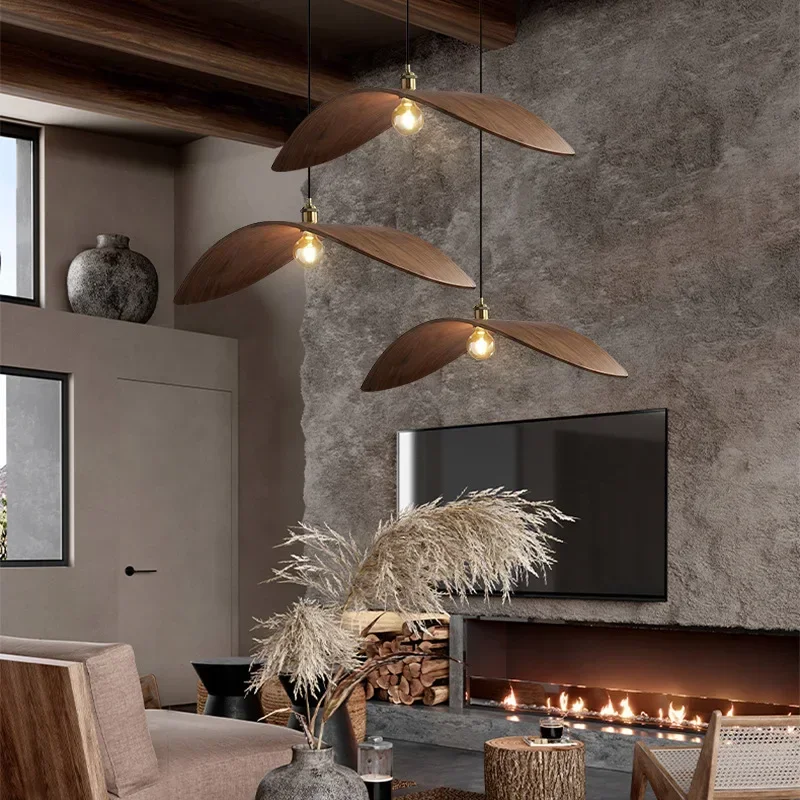 모던 와비 사비 호두나무 샹들리에, 가정용 조명, 일본 - Home Decor Zen Style 리뷰 및 가격