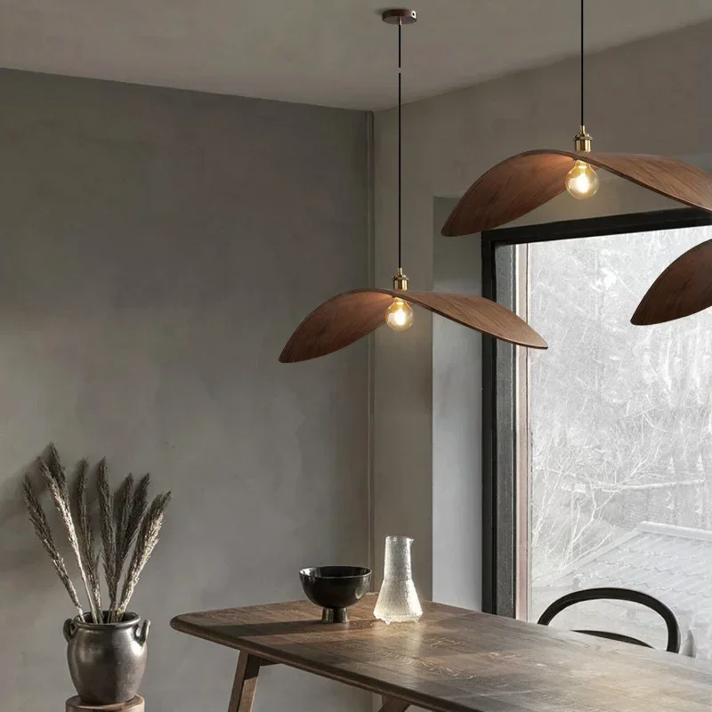 모던 와비 사비 호두나무 샹들리에, 가정용 조명, 일본 - Home Decor Zen Style 리뷰 및 가격