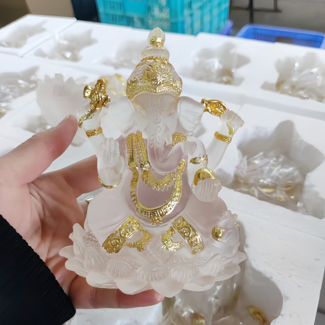 하이 스타일 가네샤 신상 코끼리 신상 화이트 레진 골드 - Home Decor Zen Style 리뷰 및 가격